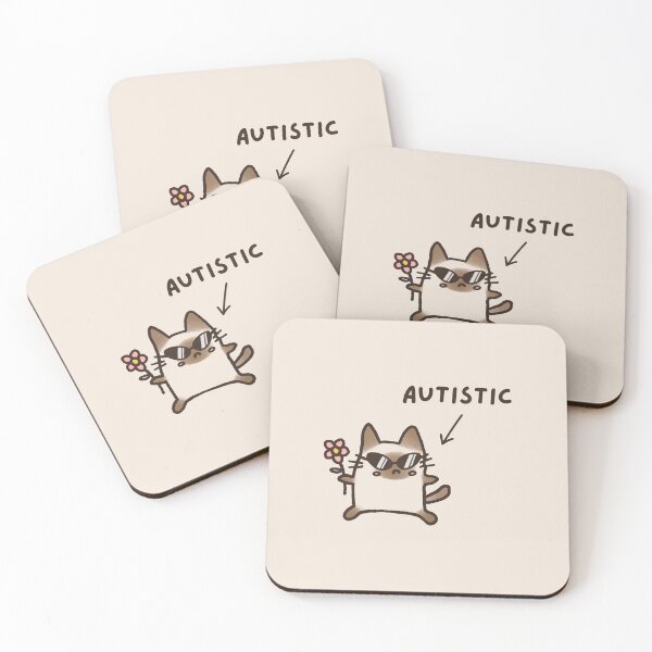 Item preview, Autistic Cat (Light) designed and sold by mydoodlesateme.