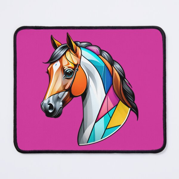 Artikelvorschau, Cute Horse With Abstract Geometric Pattern entworfen und verkauft von TheArtOfPat.