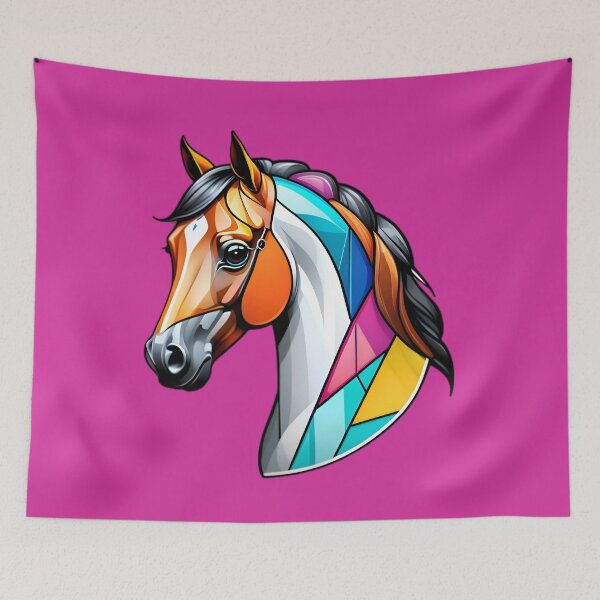 Item preview, Cute Horse With Abstract Geometric Pattern designed and sold by TheArtOfPat.