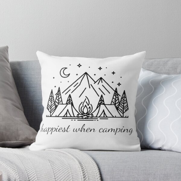 Item preview, Happiest when camping designed and sold by MysticForest18.