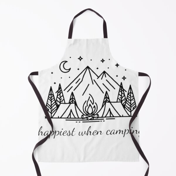 Item preview, Happiest when camping designed and sold by MysticForest18.
