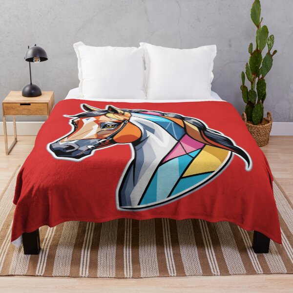 Item preview, Cute Horse With Abstract Geometric Pattern designed and sold by TheArtOfPat.