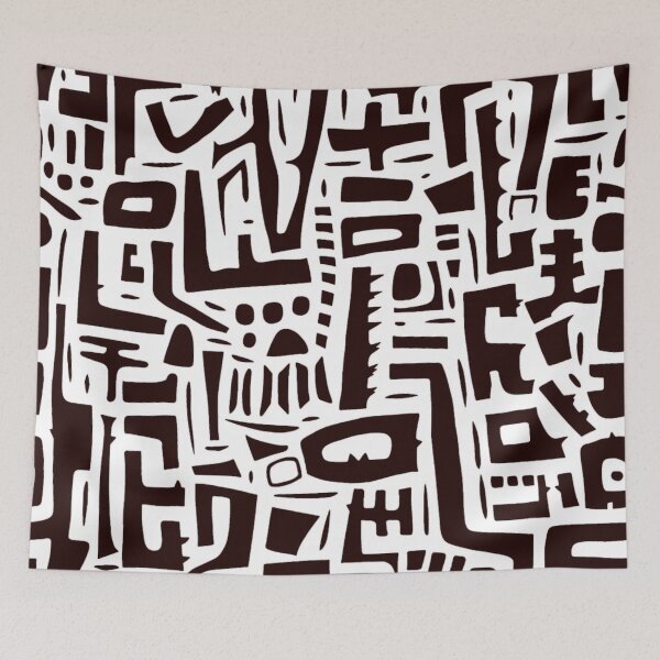 Item preview, Mystical Script: Abstract Line Glyphs Unveiled designed and sold by Ace Apparel Attire.