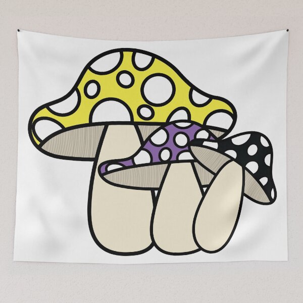 Item preview, Non-Binary Pride Mushroom  designed and sold by The-Floral-One.