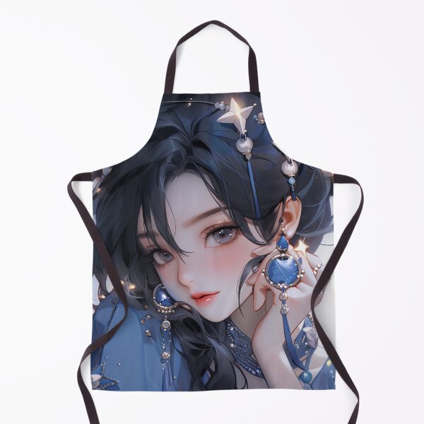 Item preview, Elegant Sapphire Stardust Anime Girl designed and sold by bubblegoth.