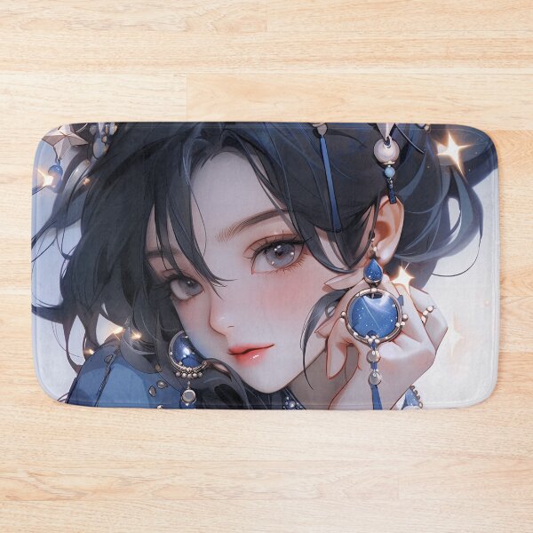 Item preview, Elegant Sapphire Stardust Anime Girl designed and sold by bubblegoth.