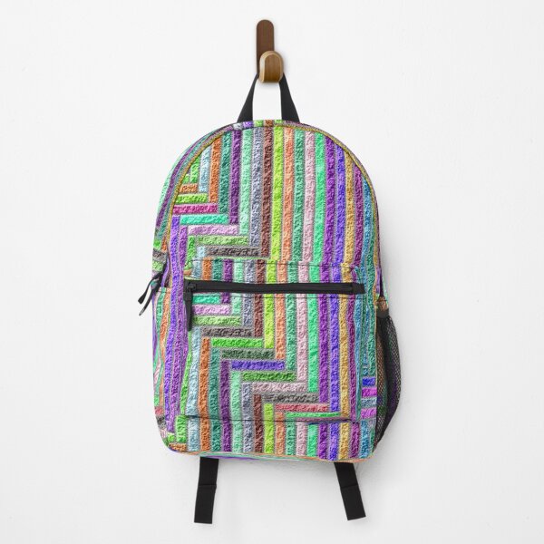 Item preview, 3D Rainbow Herring Bow Brick Texture Pattern designed and sold by TheRulerofEarth.