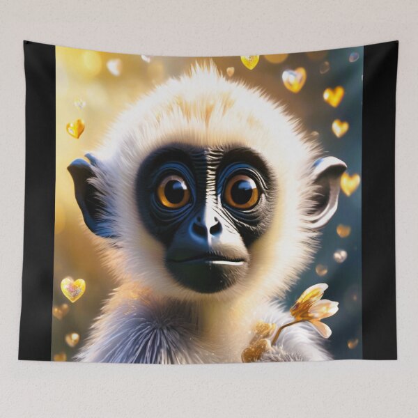 Item preview, young gibbon astonished designed and sold by janjacbu.