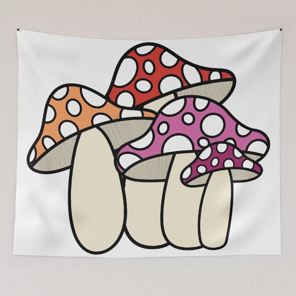 Item preview, Lesbian Pride Mushroom  designed and sold by The-Floral-One.