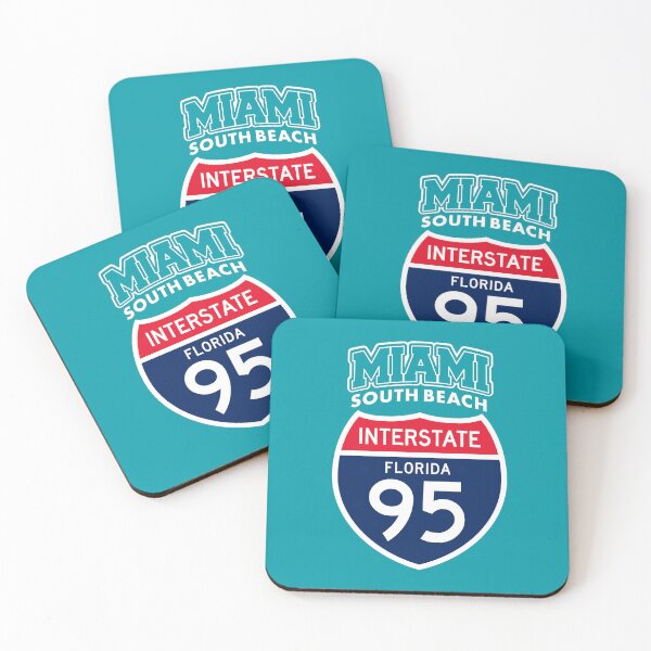 Item preview, MIAMI South Beach Interstate Florida 95 sign. designed and sold by #mossasdesign.