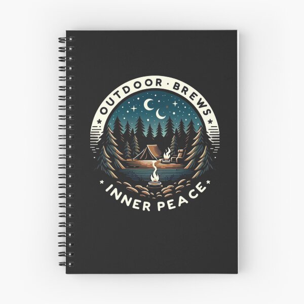 Item preview, Outdoor Brews Inner Peace | Coffee and Camping | Coffee and Camping Gift T-Shirt designed and sold by runeroge13.