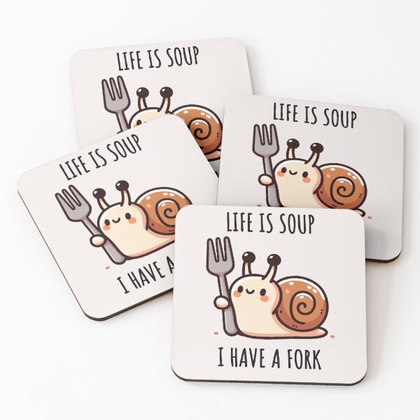 Item preview, Life Is Soup I Am Fork Snail designed and sold by LemuellTrends.