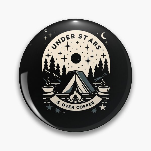 Item preview, Coffee and Camping Gift | Under Stars & Over Coffee designed and sold by runeroge13.