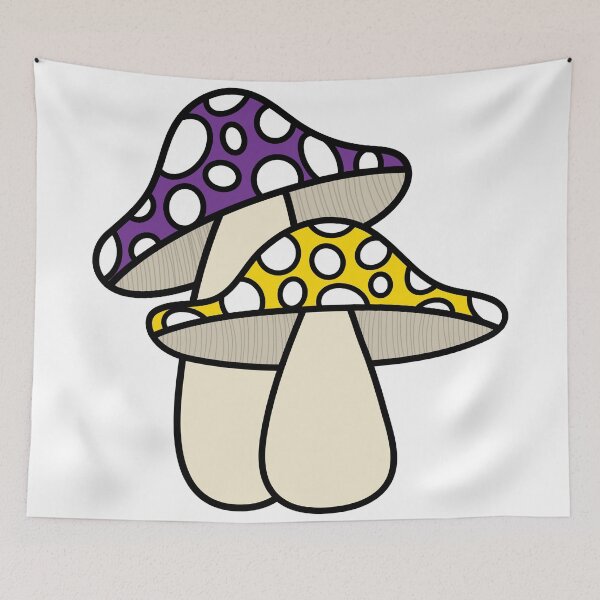 Item preview, Intersex Pride Mushroom  designed and sold by The-Floral-One.