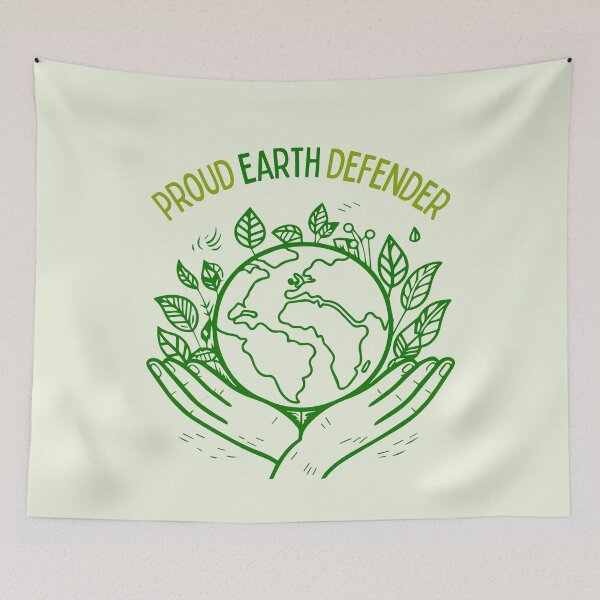 Item preview, Green Earth Defender Hands Carrying the World Globe with Leaves Earth Day Awareness, Go Green | Proud Earth Defender designed and sold by moproconcepts.