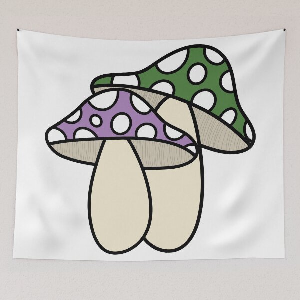 Item preview, Genderqueer Pride Mushroom  designed and sold by The-Floral-One.