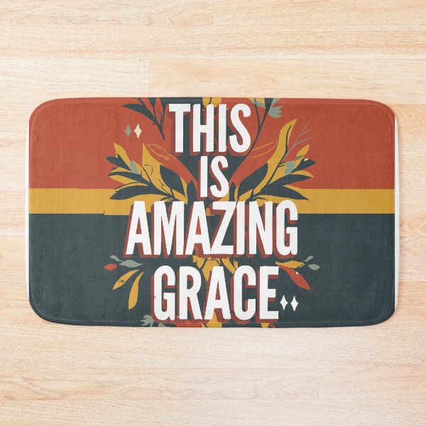 Item preview, Christian Amazing Grace: Minimalist Conceptual Art - Vibrant Typography Illustration designed and sold by HahaHandlesHub.
