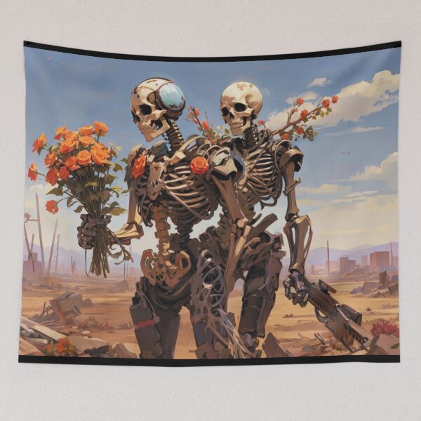 Item preview, Romantic Skeleton Couple from the Future designed and sold by Astralia.