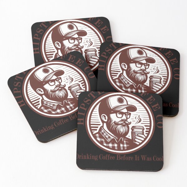 Item preview, Hipster Coffee Co. designed and sold by ZariWyman6.