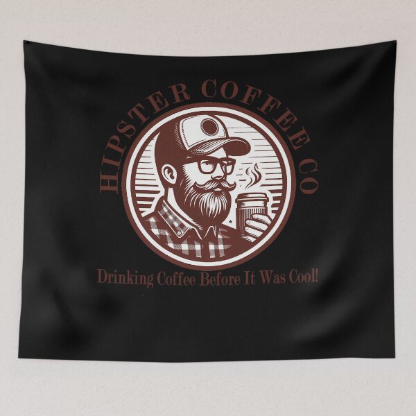 Item preview, Hipster Coffee Co. designed and sold by ZariWyman6.