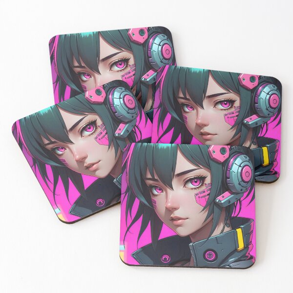 Item preview, Cyberpunk Anime Female Portrait (Spring Edition) designed and sold by papi1998.