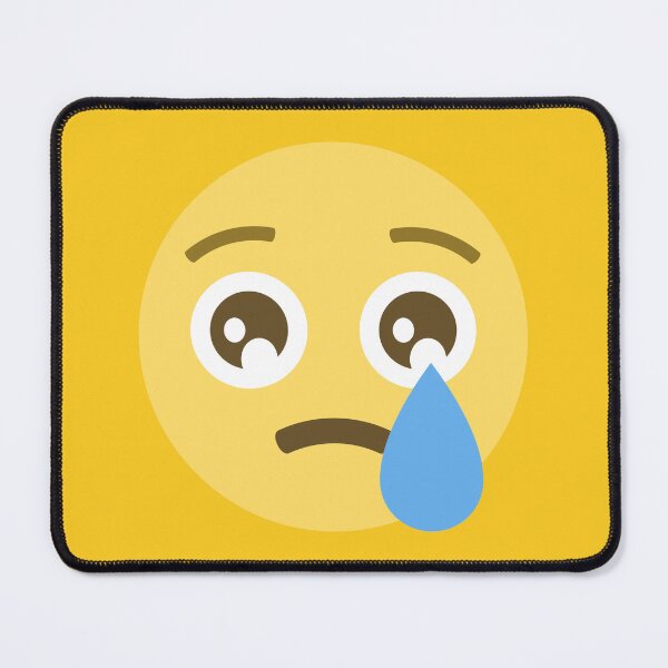 Item preview, Teary Eyed Frowny Face Emoji designed and sold by patternsbyposh.