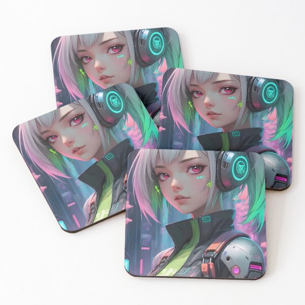 Item preview, Cyberpunk Anime Female Portrait (Spring Edition) designed and sold by papi1998.
