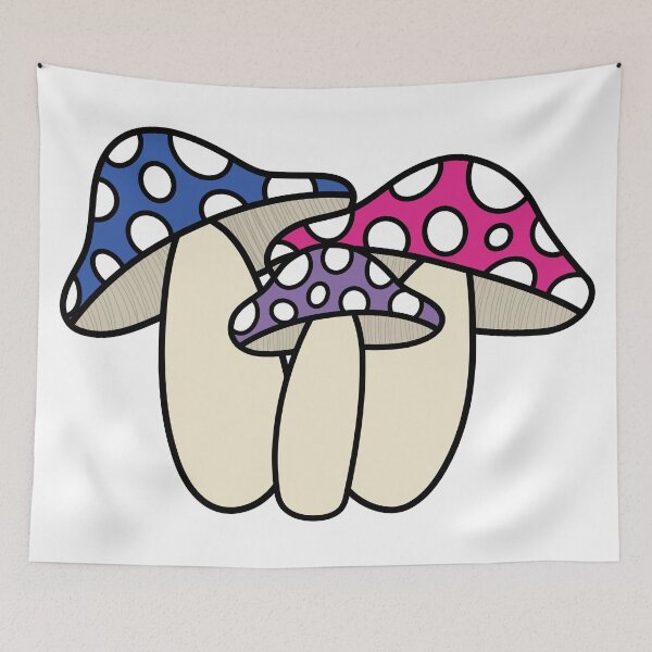 Item preview, Bisexual Pride Mushroom designed and sold by The-Floral-One.