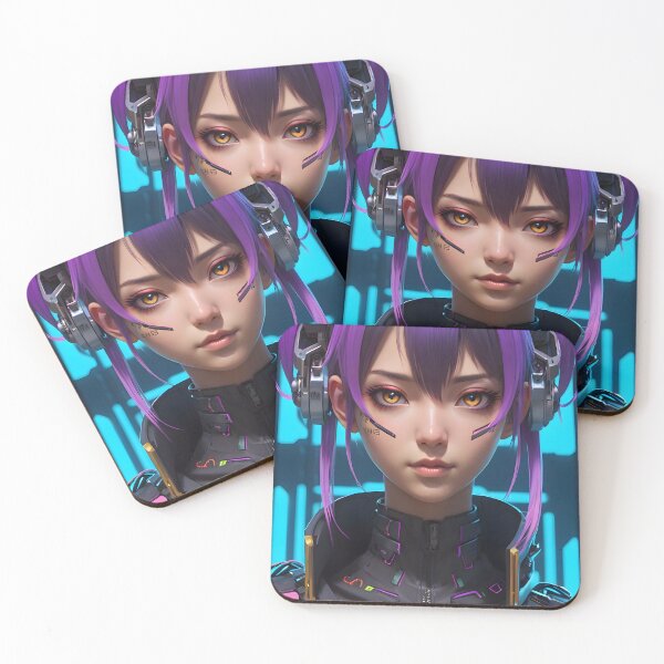 Item preview, Cyberpunk Anime Female Portrait (Spring Edition) designed and sold by papi1998.