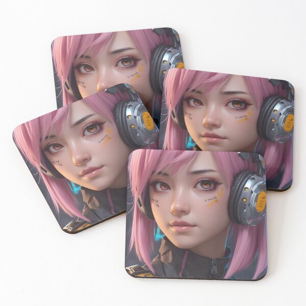 Item preview, Cyberpunk Anime Female Portrait (Spring Edition) designed and sold by papi1998.