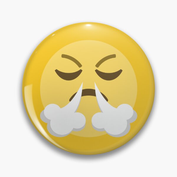 Item preview, In a Huff  Fuming Emoji designed and sold by patternsbyposh.