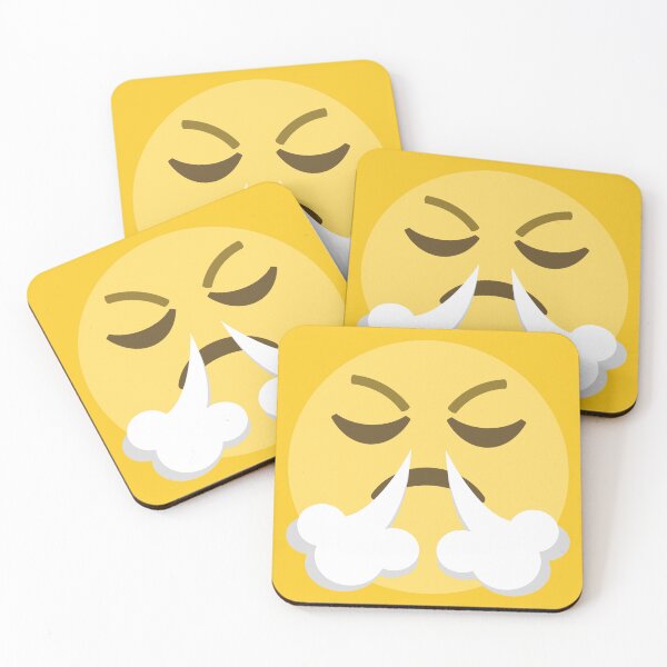 Item preview, In a Huff  Fuming Emoji designed and sold by patternsbyposh.