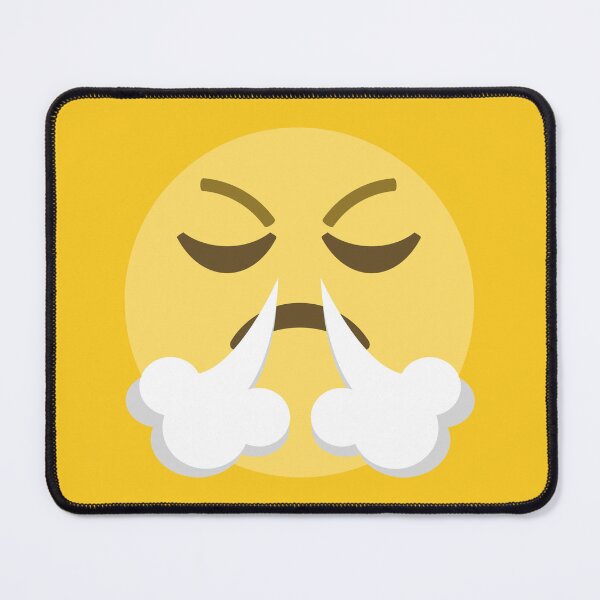 Item preview, In a Huff  Fuming Emoji designed and sold by patternsbyposh.
