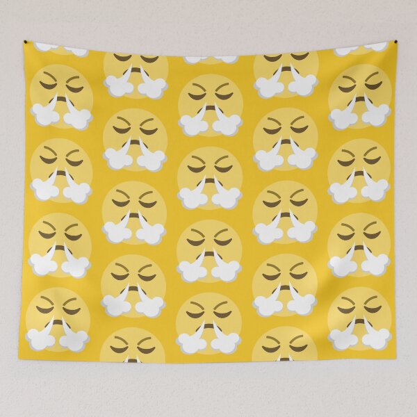 Item preview, In a Huff  Fuming Emoji designed and sold by patternsbyposh.