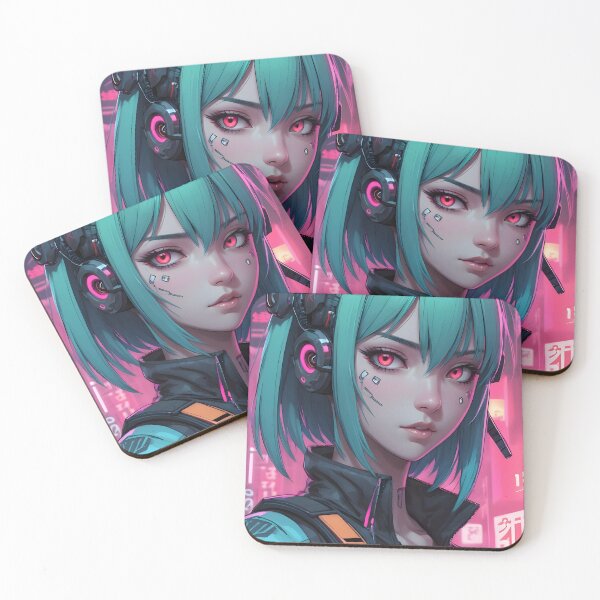 Item preview, Cyberpunk Anime Female Portrait (Spring Edition) designed and sold by papi1998.