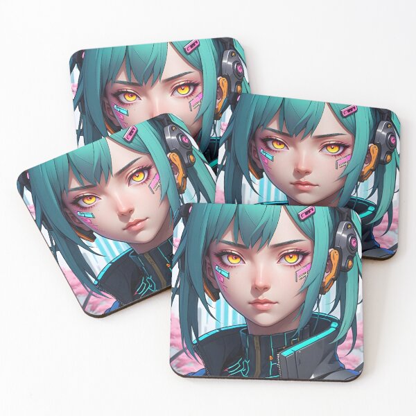 Item preview, Cyberpunk Anime Female Portrait (Spring Edition) designed and sold by papi1998.