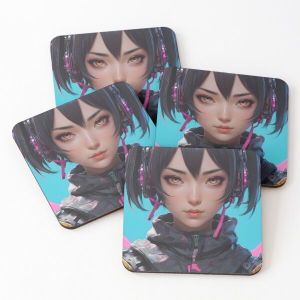 Item preview, Cyberpunk Anime Female Portrait (Spring Edition) designed and sold by papi1998.