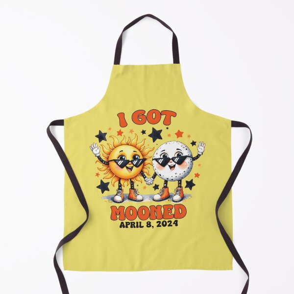 Item preview, I got mooned April 8, 2024: Funny solar eclipse with a cute sun and moon holding hands. designed and sold by JoyOfHopeStore.