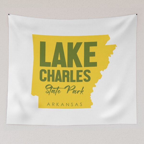 Item preview, Lake Charles State Park Arkansas Map designed and sold by bivenart.
