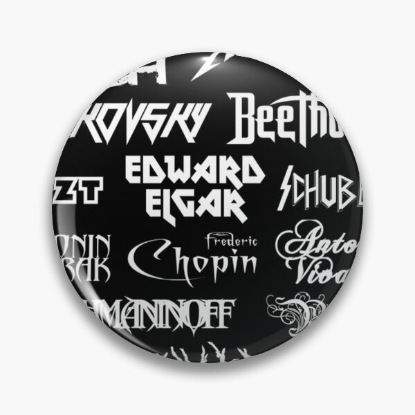 Item preview, Heavy Metal-Style Classical Composers (White Text) designed and sold by KentonStre.