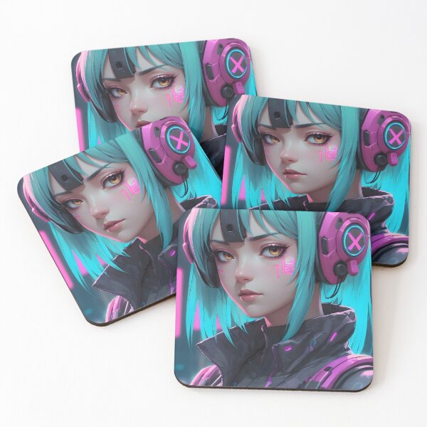 Item preview, Cyberpunk Anime Female Portrait (Spring Edition) designed and sold by papi1998.