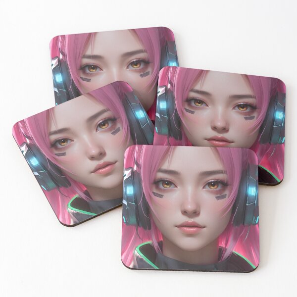 Item preview, Cyberpunk Anime Female Portrait (Spring Edition) designed and sold by papi1998.