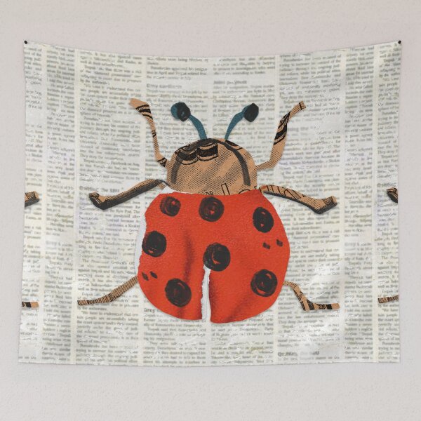 Item preview, Ladybug t-shirts, nature t-shirts, cute wildlife t-shirts, vintage style t-shirts. ,newspaper designed and sold by BeYourself1993.