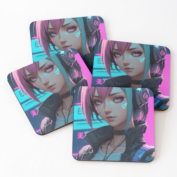 Item preview, Cyberpunk Anime Female Portrait (Spring Edition) designed and sold by papi1998.