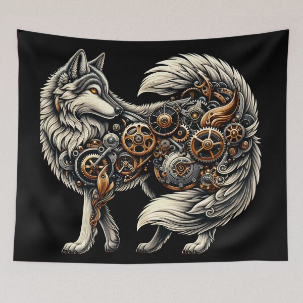 Item preview, Ingenious Whimsy: The Steampunk Wolf's designed and sold by NightshadeWolfs.