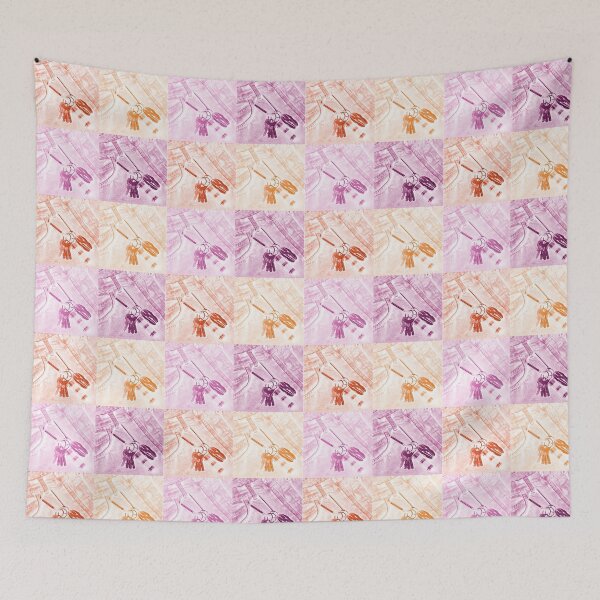 Item preview, Lesbian flag carabiner art designed and sold by SouthKarolina.