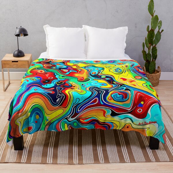 Item preview, Art By Minga Trippie Abstract Colorful Design designed and sold by Artbyminga.