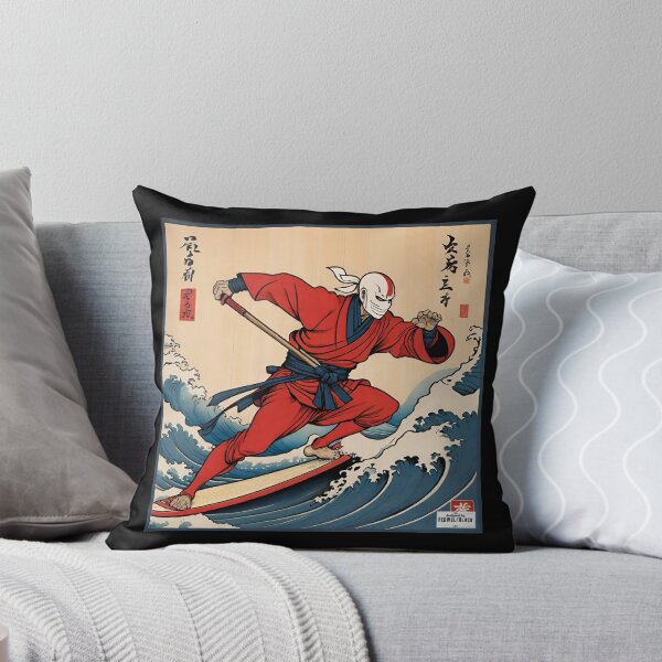 Item preview, Ninja red Japan style 18 surfing surfer designed and sold by RedWolfDisigne.