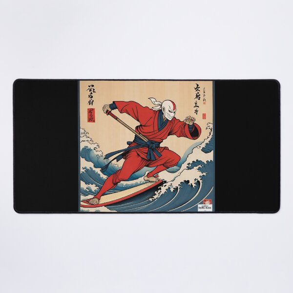 Item preview, Ninja red Japan style 18 surfing surfer designed and sold by RedWolfDisigne.