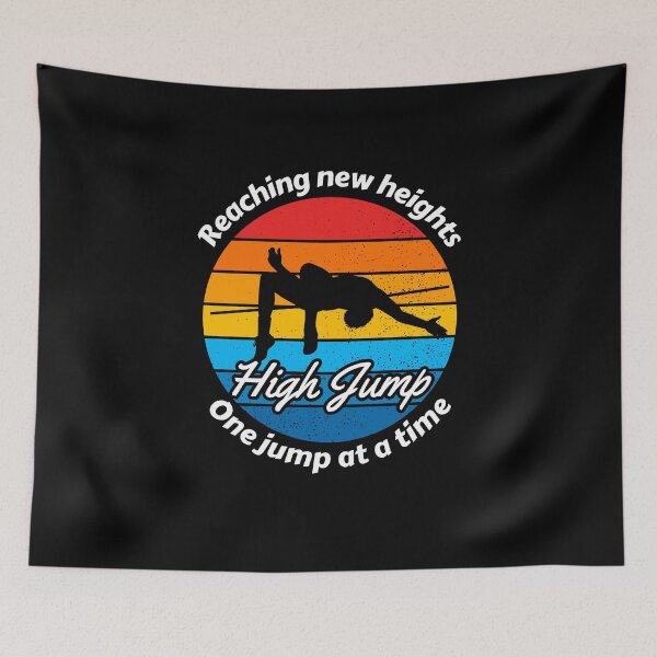 Item preview, High Jump: Reaching new heights vintage design designed and sold by InspireHubWear.